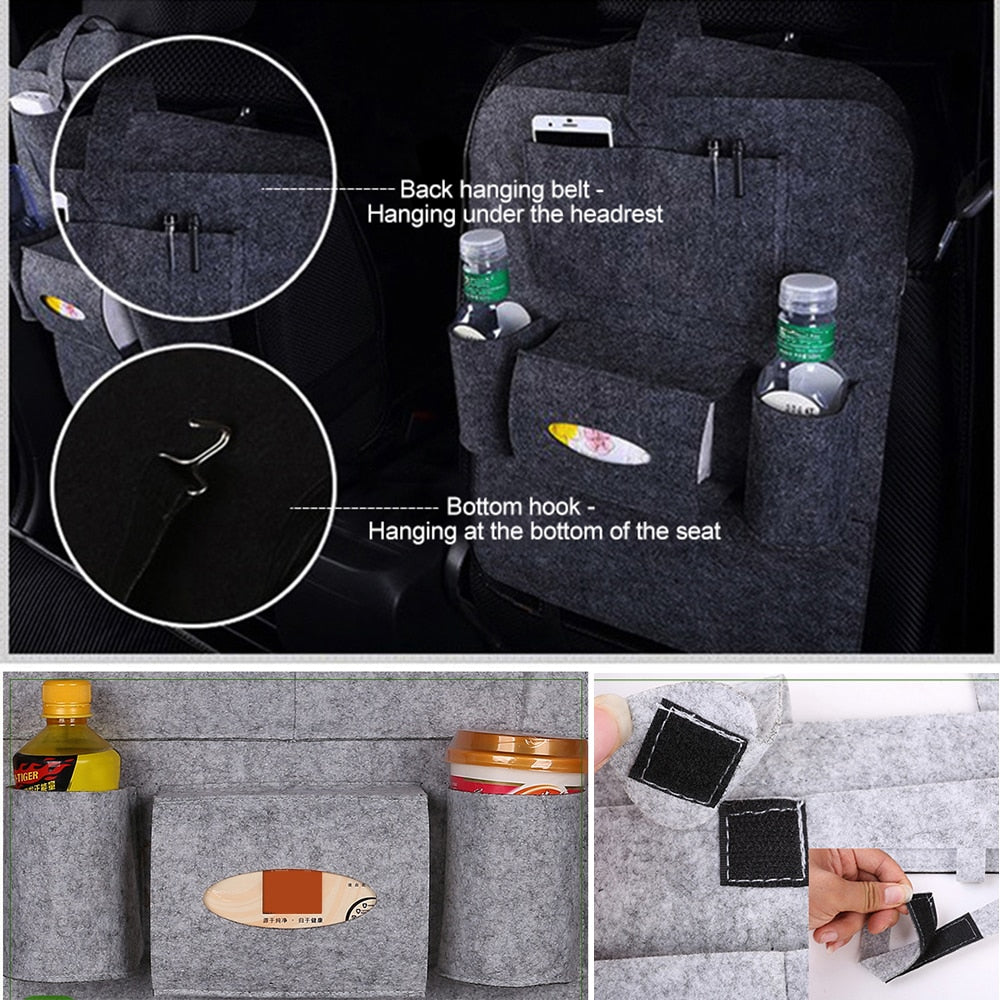 Multi-Purpose Auto Seat Organizer Bag